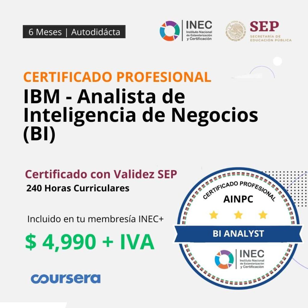 Portada: Analista de Inteligencia de Negocios (BI)