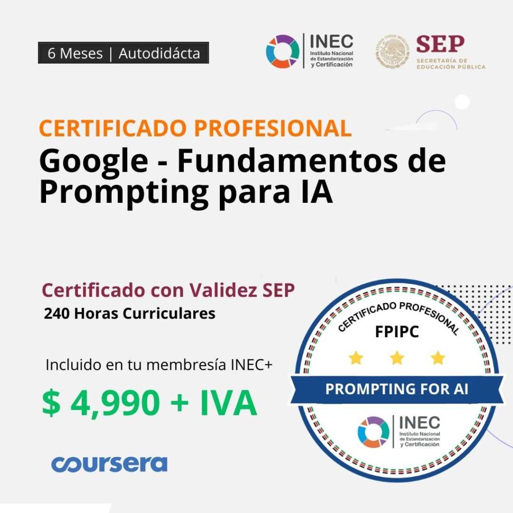 Google – Fundamentos de Prompting para IA – Instituto Nacional de ...