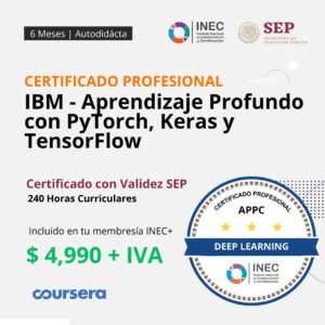 IBM - Aprendizaje Profundo con PyTorch, Keras y TensorFlow