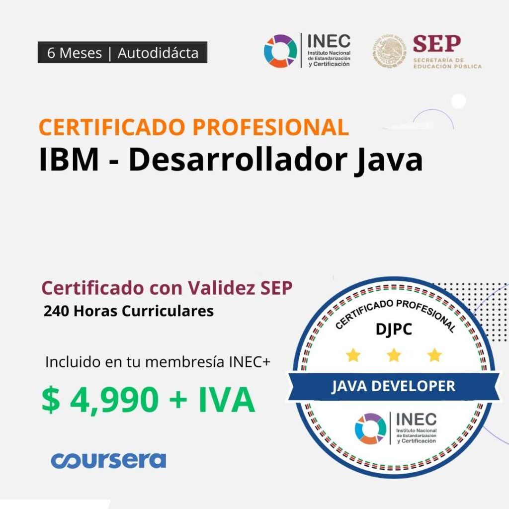 IBM – Desarrollador Java – Instituto Nacional de Estandarización y ...