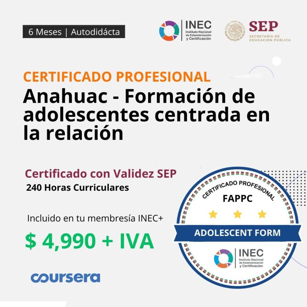 Portada: Formación de adolescentes centrada en la relación