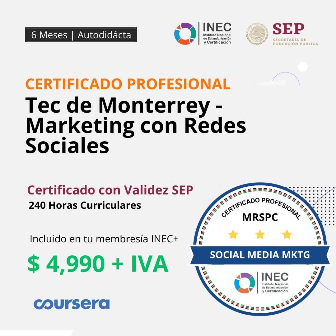 Tec de Monterrey - Marketing con Redes Sociales