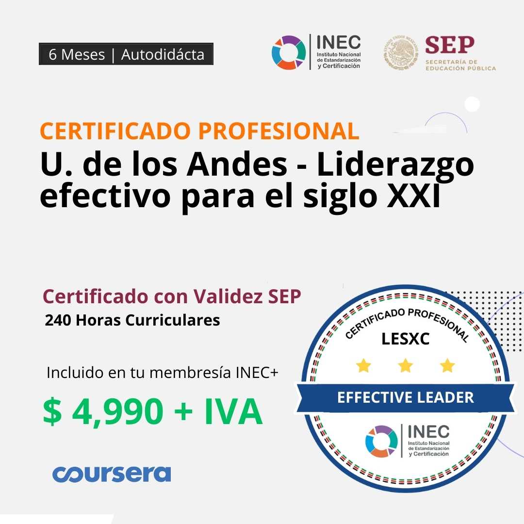 U. de los Andes - Liderazgo efectivo para el siglo XXI