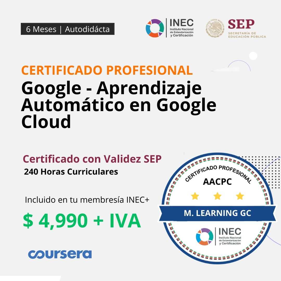 Google - Aprendizaje Automático en Google Cloud