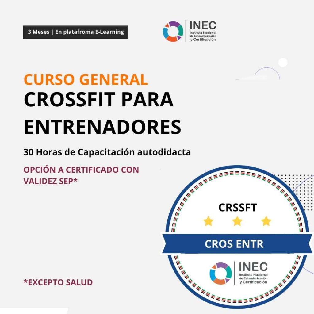 Portada: Curso con validez SEP. CROSSFIT PARA ENTRENADORES