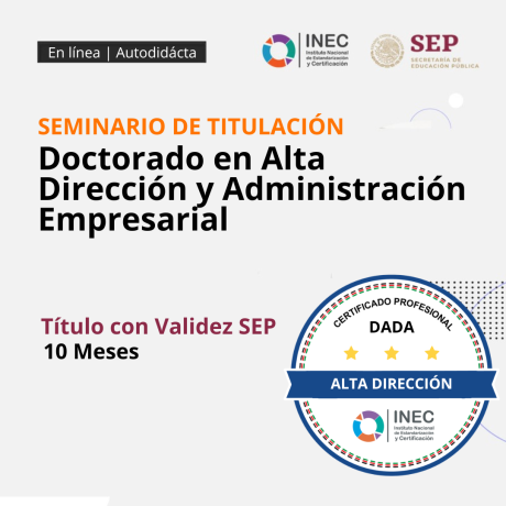 Doctorado en Alta Dirección y Administración Empresarial
