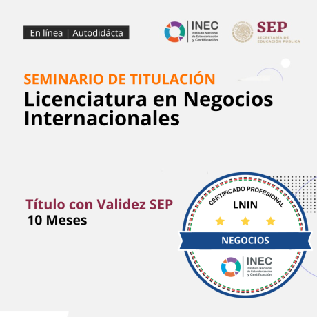 Licenciatura en Negocios Internacionales