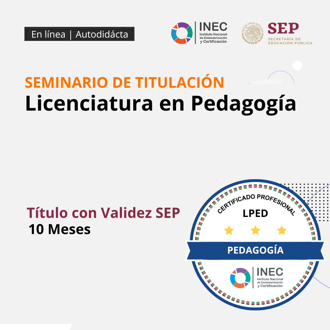 1. Licenciatura en Pedagogía