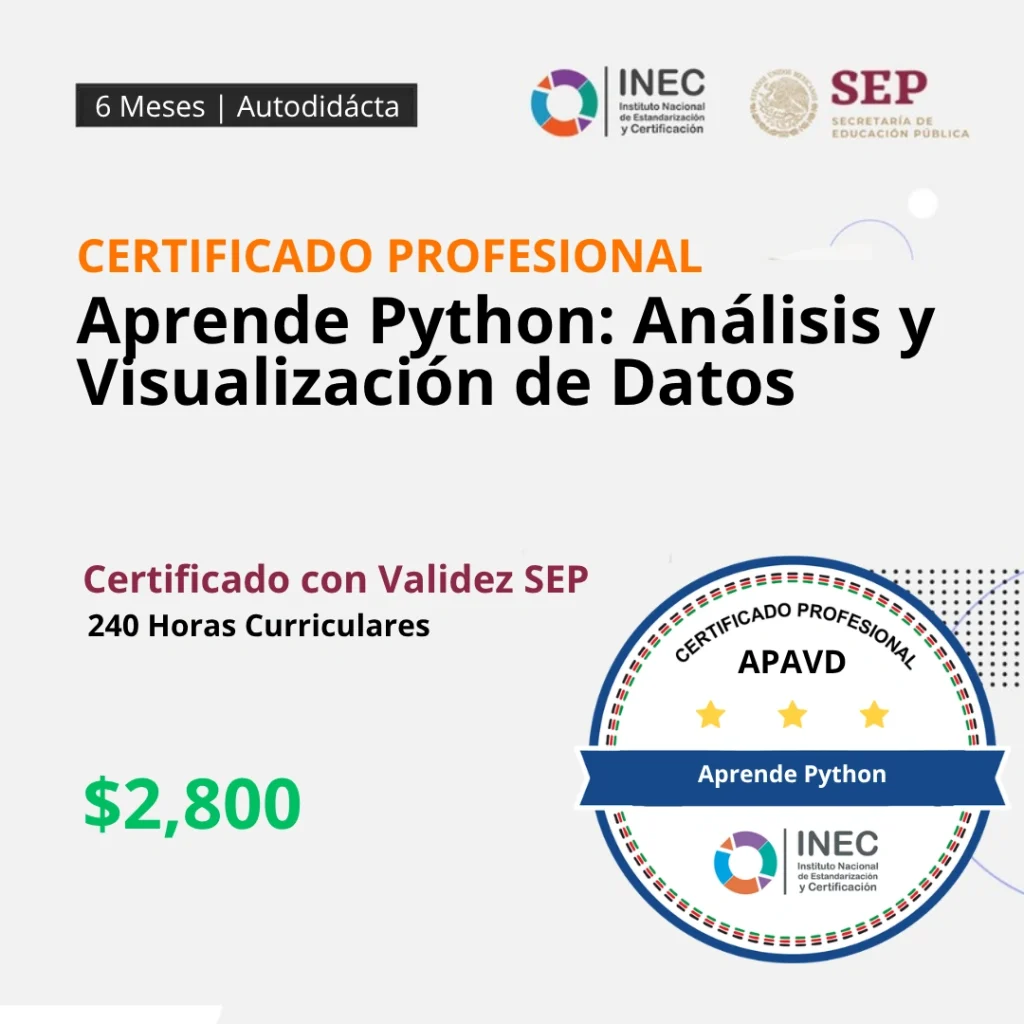 Portada: Aprende Python: Análisis y Visualización de Datos